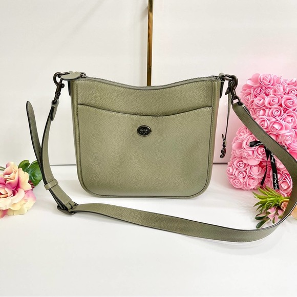 Coach Handbags - NEW COACH Chaise Crossbody Bag in Army Green